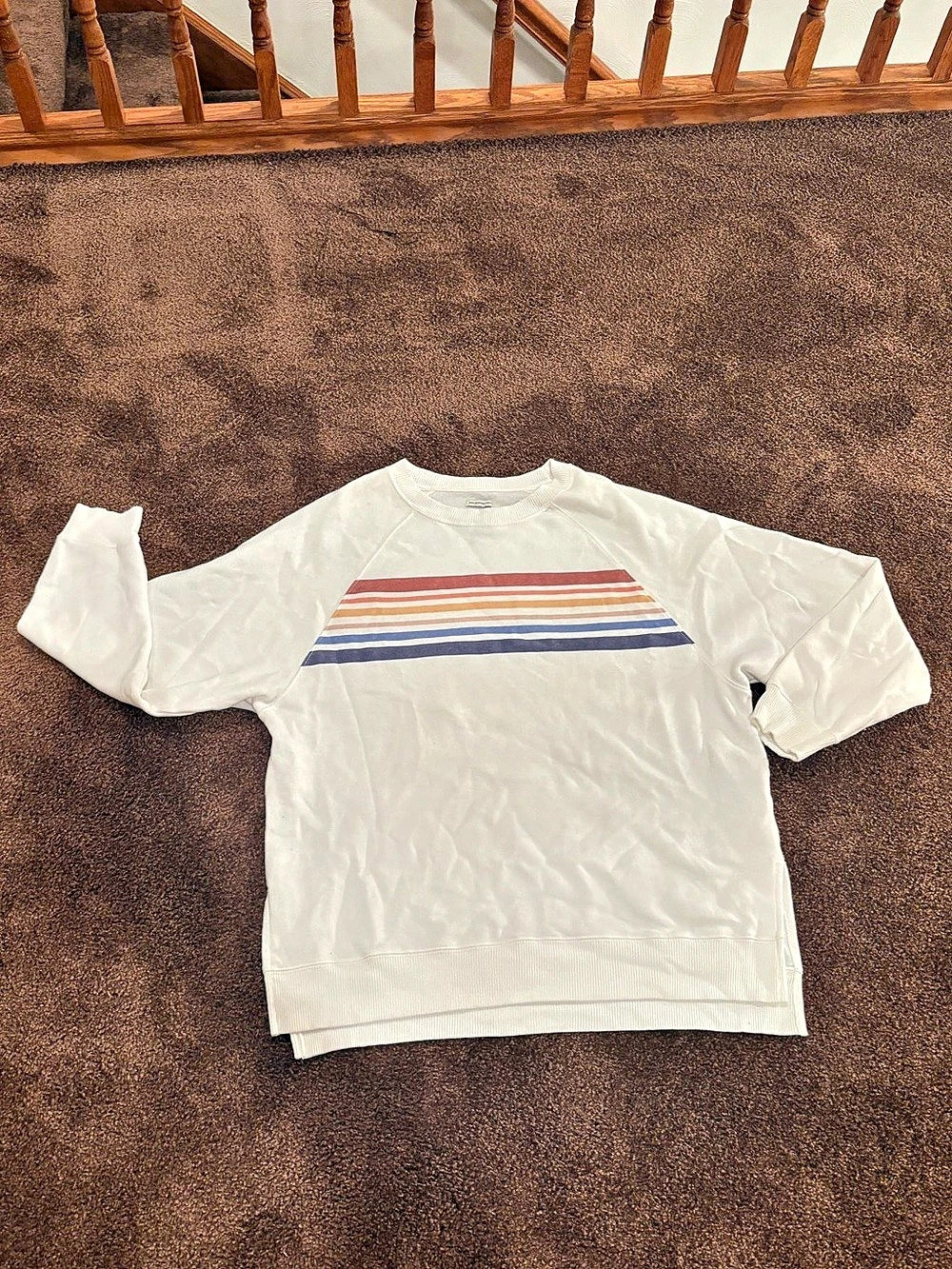American Eagle Outfitters Fit Striped Crewneck Sweater